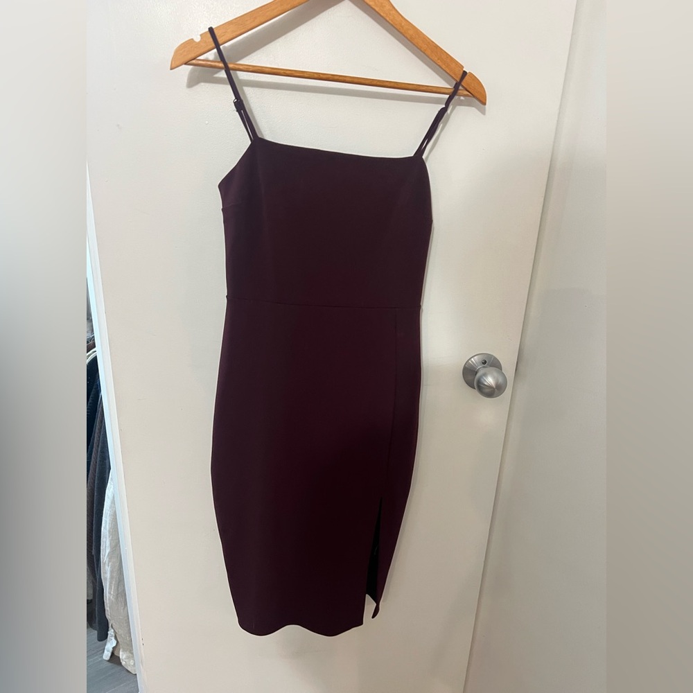 Express Dark Burgundy Mini Dress XS